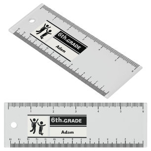 Personalized Back to School 6th Grade Ruler