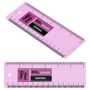 Personalized Back to School 6th Grade Ruler