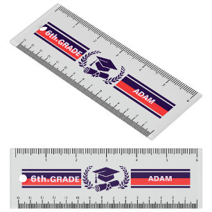 Personalized Back to School 6th Grade Ruler