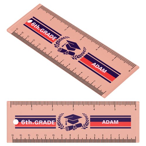 Personalized Back to School 6th Grade Ruler