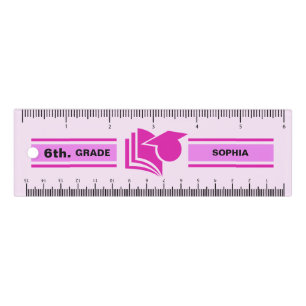 Personalized Back to School 6th Grade Ruler