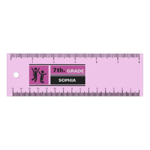 Personalized Back to School 7th Grade Ruler
