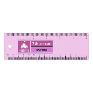 Personalized Back to School 7th Grade Ruler