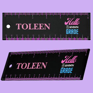 Personalized Back To School 7th Grade Ruler