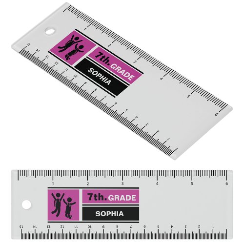 Personalized Back to School 7th Grade Ruler