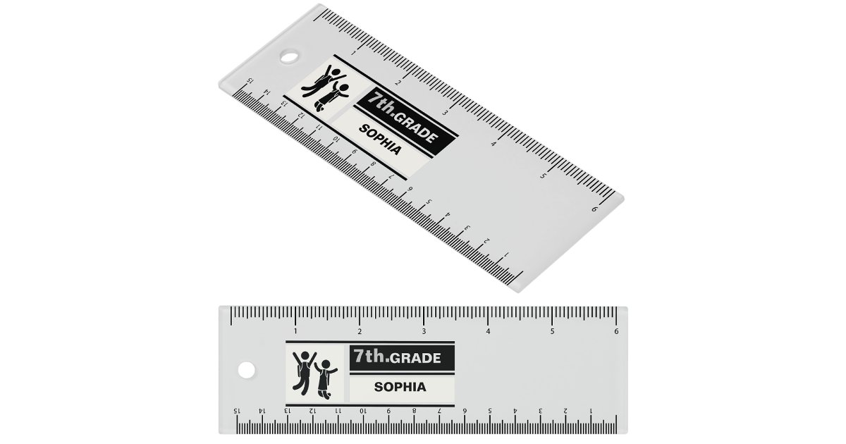 Personalized Back to School 7th Grade Ruler | Zazzle