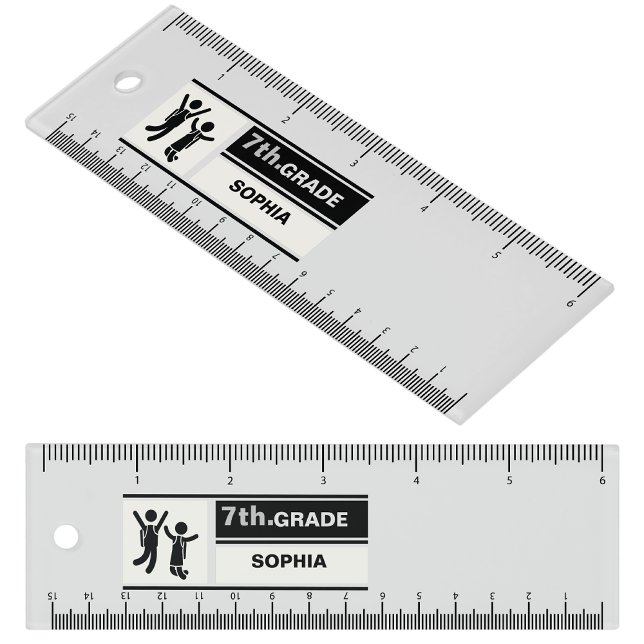 Personalized Back to School 7th Grade Ruler (Creator Uploaded)