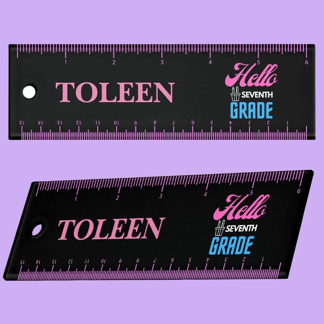 Personalized Back To School 7th Grade Ruler (Creator Uploaded)