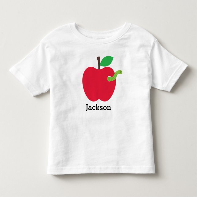 Personalized Back to School Apple Shirt (Front)