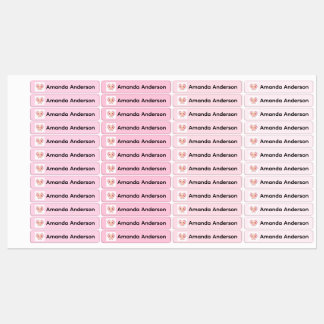 Personalized Back to School Axolotl Name Stickers