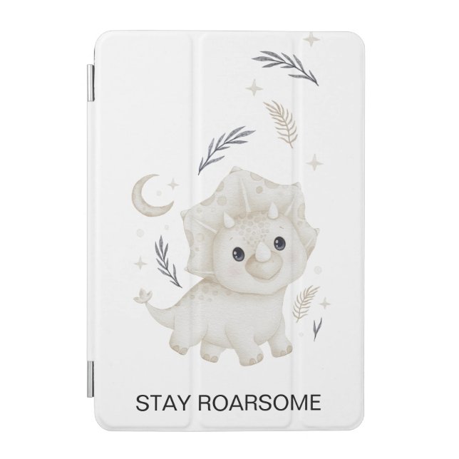 Personalized Back to School Dinosaur iPad Case (Front)