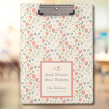 Personalized Back‑to‑School Floral Teacher