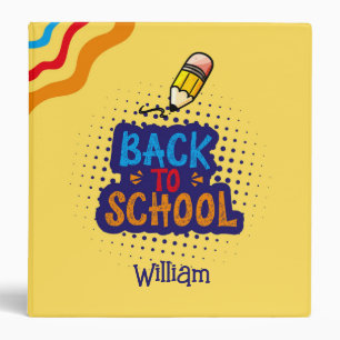 Personalized "Back To School" Fun Doodle Binder