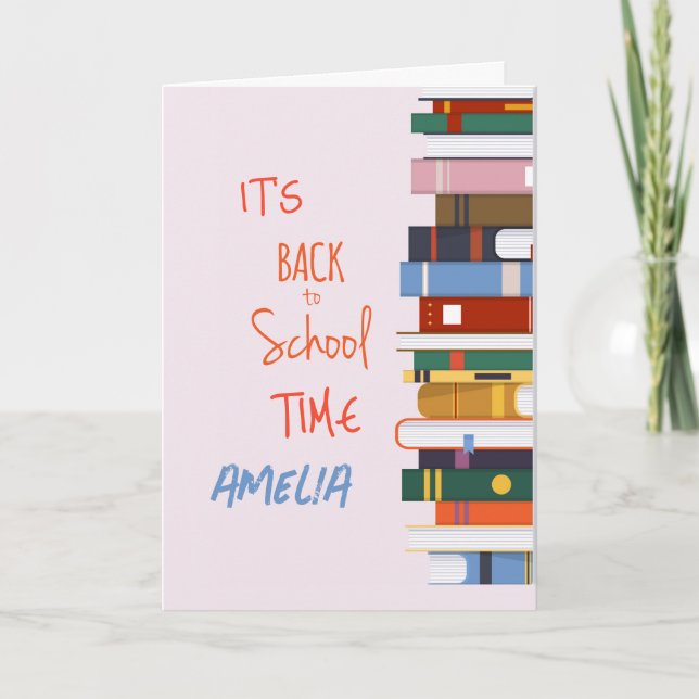 Personalized Back to School Greeting Card (Front)