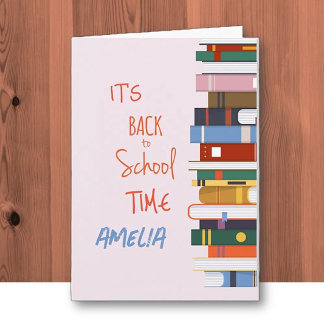 Personalized Back to School Greeting Card