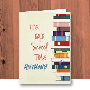 Personalized Back to School Greeting Card