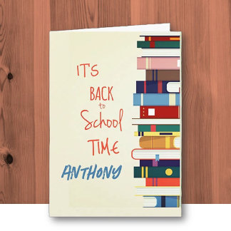Personalized Back to School Greeting Card