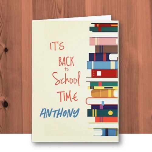 Personalized Back to School Greeting Card