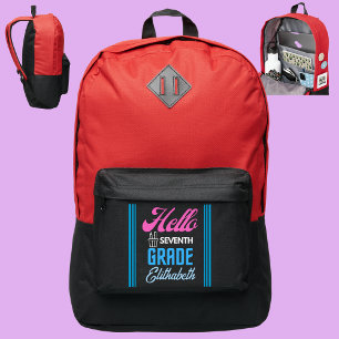 Personalized Back To School Hello 7TH Grade Port Authority® Backpack