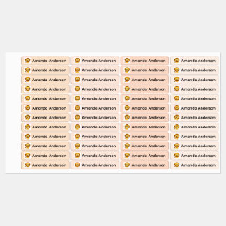 Personalized Back to School Lion Name Stickers