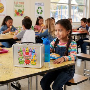 Personalized Back To School  Metal Lunch Box