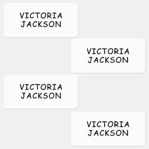 Personalized Back to School Name Stickers