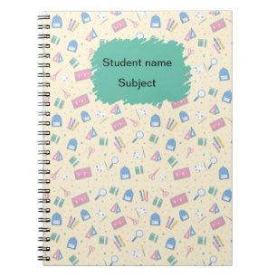 Personalized Back to School Notebook Custom Name