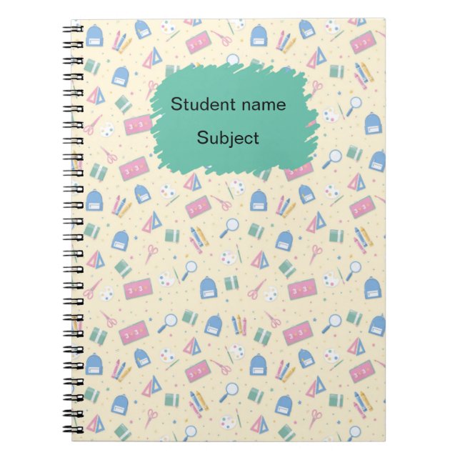 Personalized Back to School Notebook | Custom Name (Front)