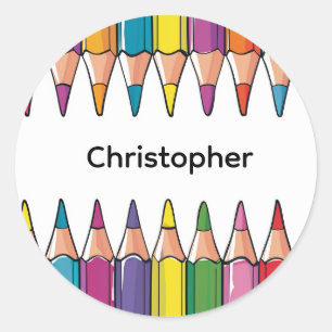 Personalized Back to School Pencil Name Stickers