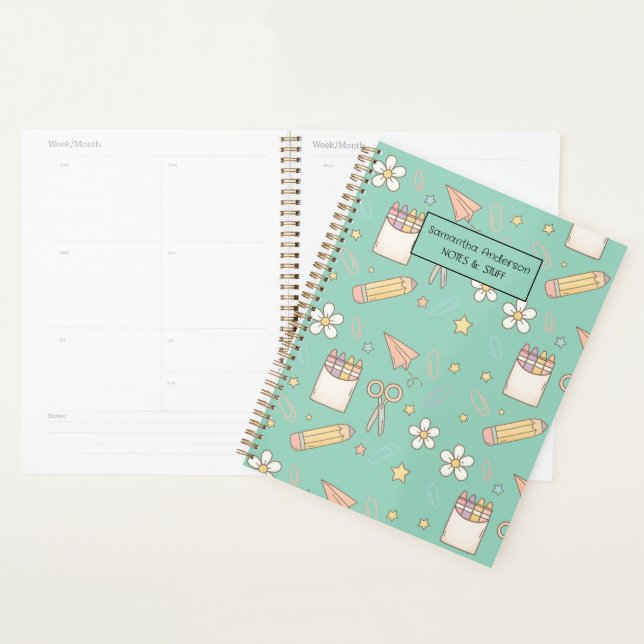 Personalized Back to School Planner for Kids  (Display)