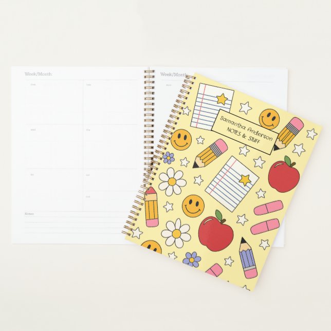 Personalized Back to School Planner for Kids  (Display)