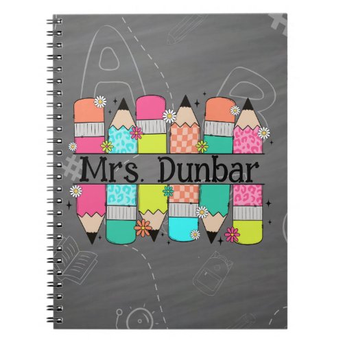 Personalized Back to School Spiral Notebook