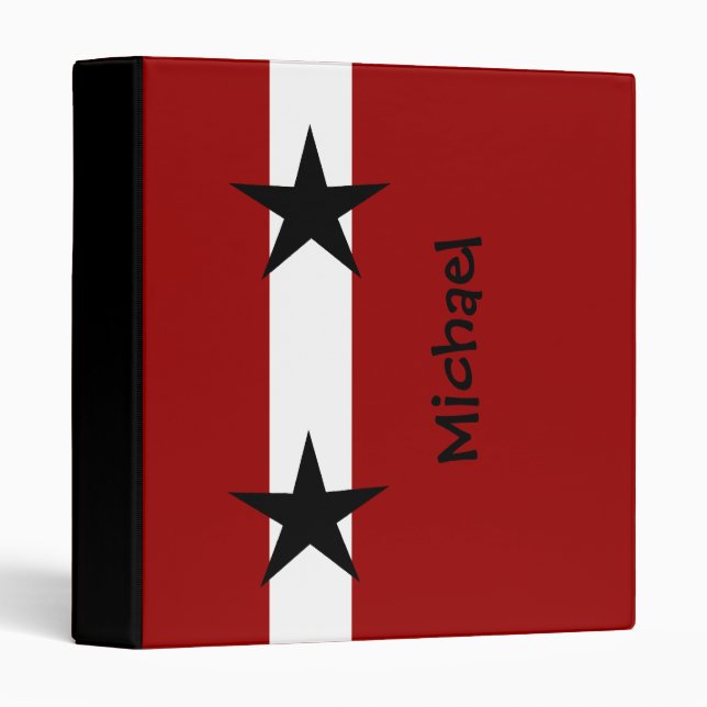 Personalized Back to School Star Binder (Front/Spine)
