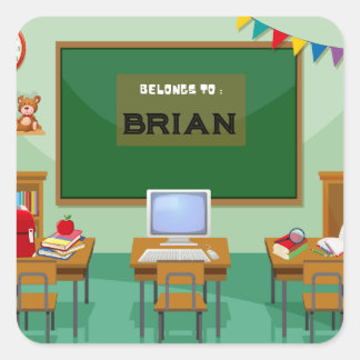 Personalized Back to School Sticker