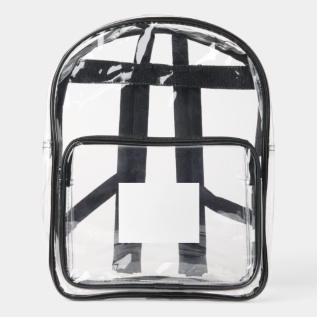 Personalized Back To School Success Clear Backpack (Front)