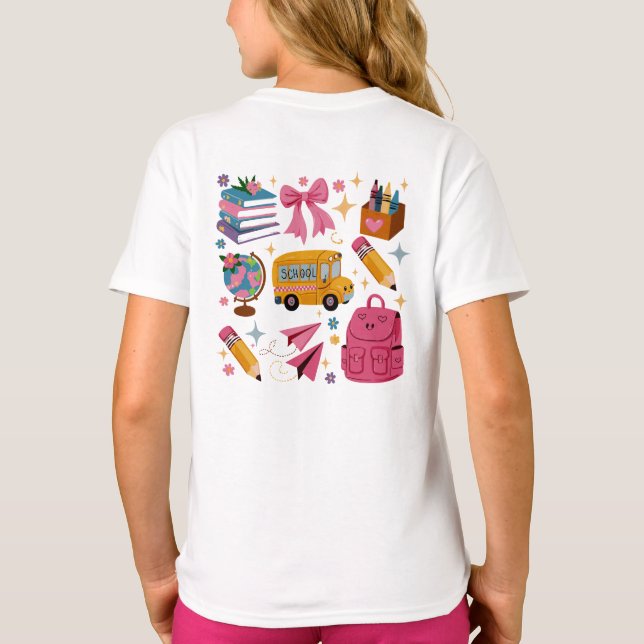 Personalized Back to School T-Shirt (Back)
