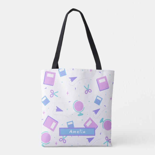 Personalized Back to School Tote Bag (Back)