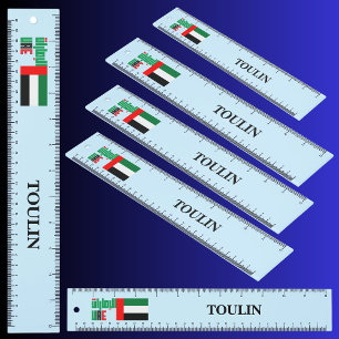 Personalized Back To School UAE Flag Ruler