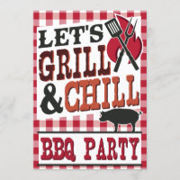 Personalized Backyard BBQ Invitations