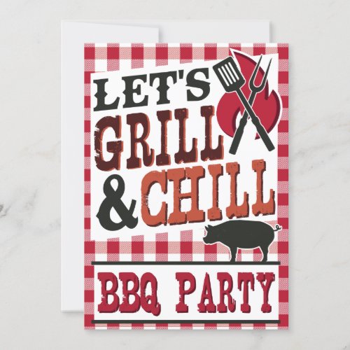 Personalized Backyard BBQ Invitations