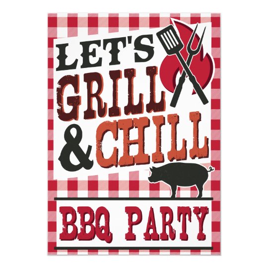 Personalized Backyard Bbq Invitations Zazzle Com