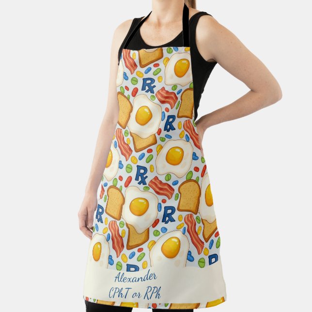 Personalized Bacon & Eggs Pharmacy RX Apron (Insitu)