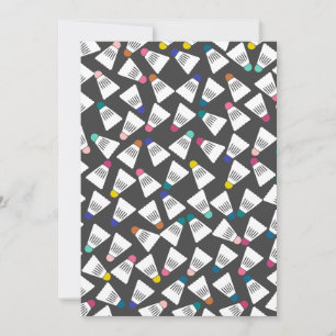 Personalized Badminton Notecards
