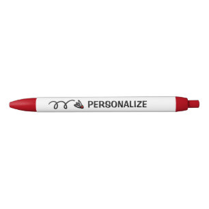 Personalized badminton shuttle sports logo pen