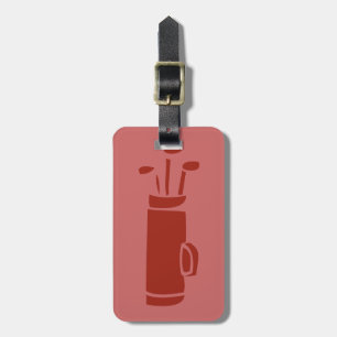 Personalized bag and clubs Golfing Golf Bag Tag