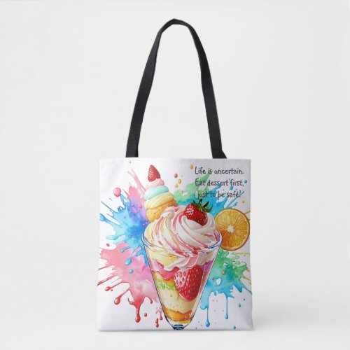 Personalized bag Dessert tote Pastel pattern Tote Bag