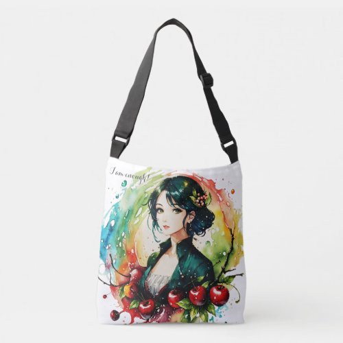 Personalized bag Girl bag Pastel pattern Crossbody Bag