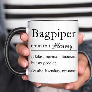 Personalized Bagpiper Definition Funny Mug