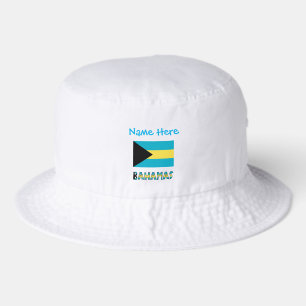 Personalized Bahamas Flag Bucket Hat