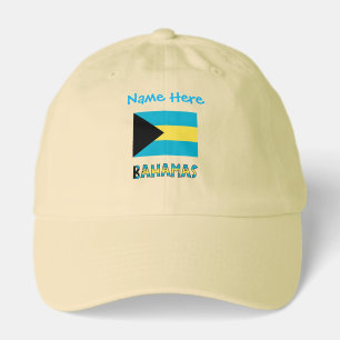 Personalized Bahamas Flag Hat